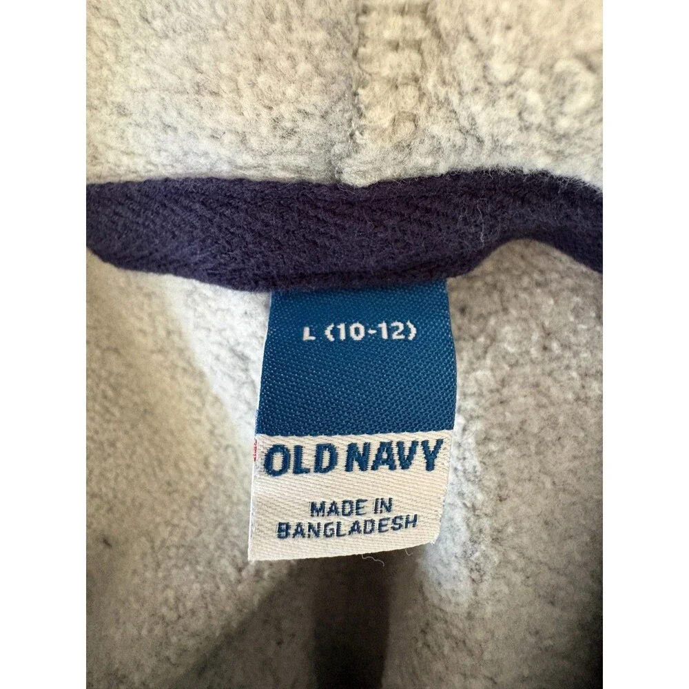Youth Boy's OLD NAVY Zip-up Hoodie - Size 10/12 (Large)